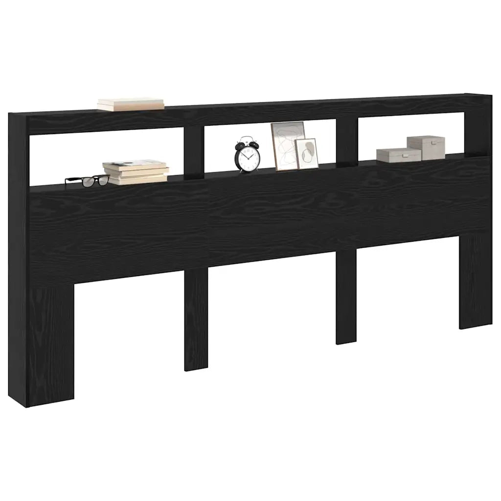 Testiera Rovere Nero 220 x 17 x 102 cm Legno multistrato 886258