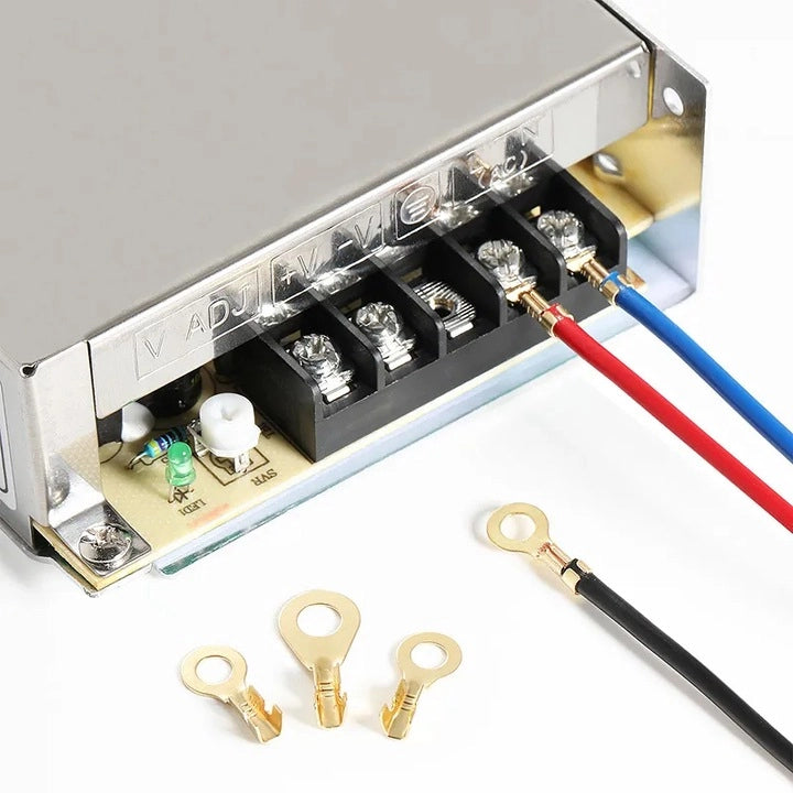 Set di Connettori ad Anello M6-M10 – Ottone di Alta Qualità | 300 Pezzi, Alta Conduttività, Resistenza all'Ossidazione