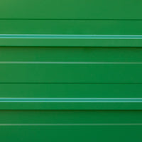 Fioriera da Giardino Senza Fondo con 2 Aree di Coltivazione 125x47x40 cm in Acciaio Verde