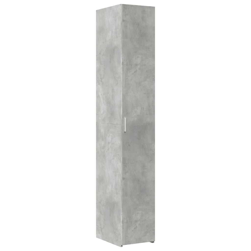 Mobile Sottile Grigio Cemento 30x42,5x225 cm in Truciolato