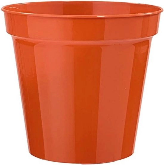 Piantina 18 cm - Arancione/Terracotta con Fessure di Drenaggio per Piante Giovanili