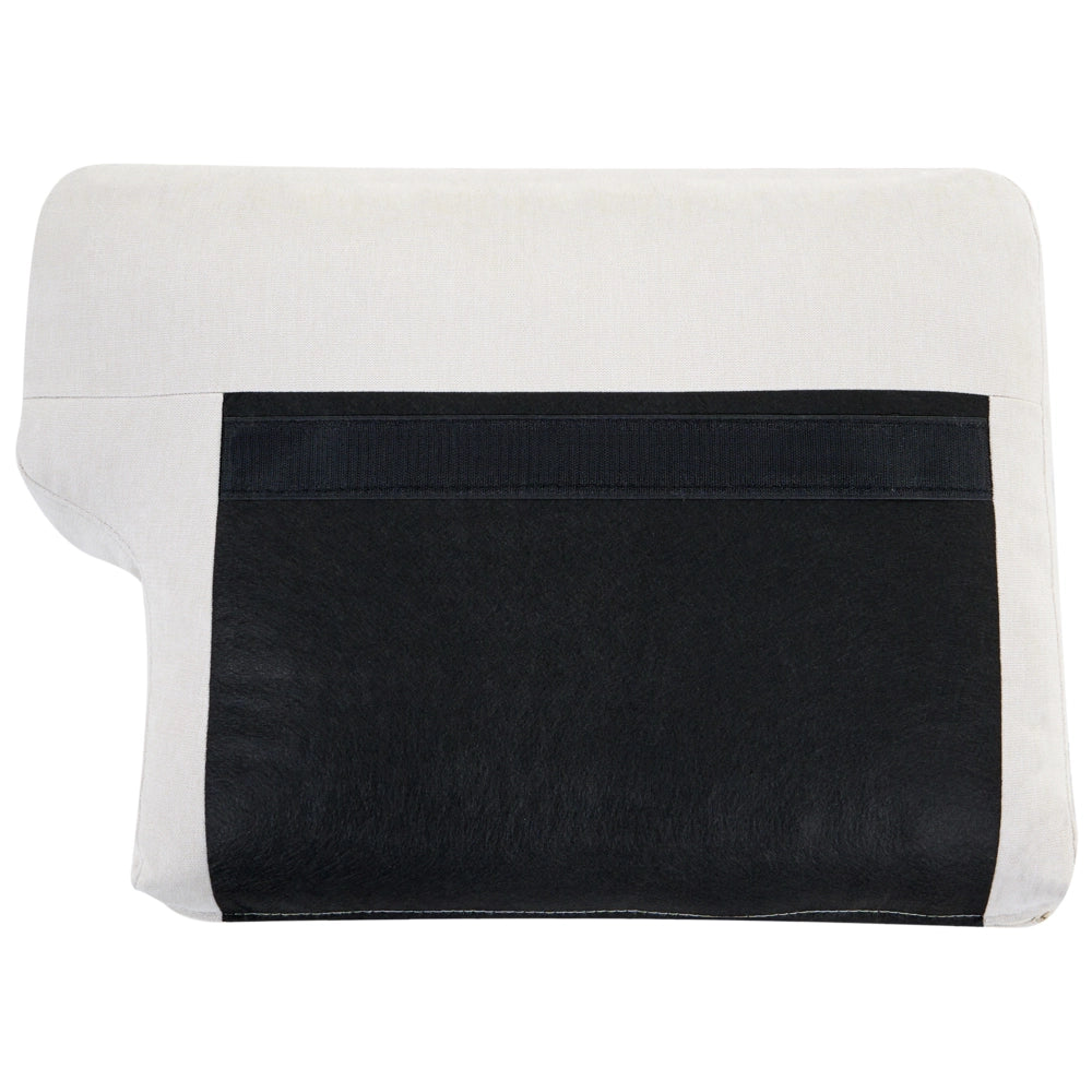 Divano minimalista moderno di metà secolo in tessuto a 2 posti con gambe in metallo rivestite e braccioli beige