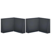 Muro di contenimento 2 pz 50 x 50 x 40 cm Acciaio Antracite 8015218