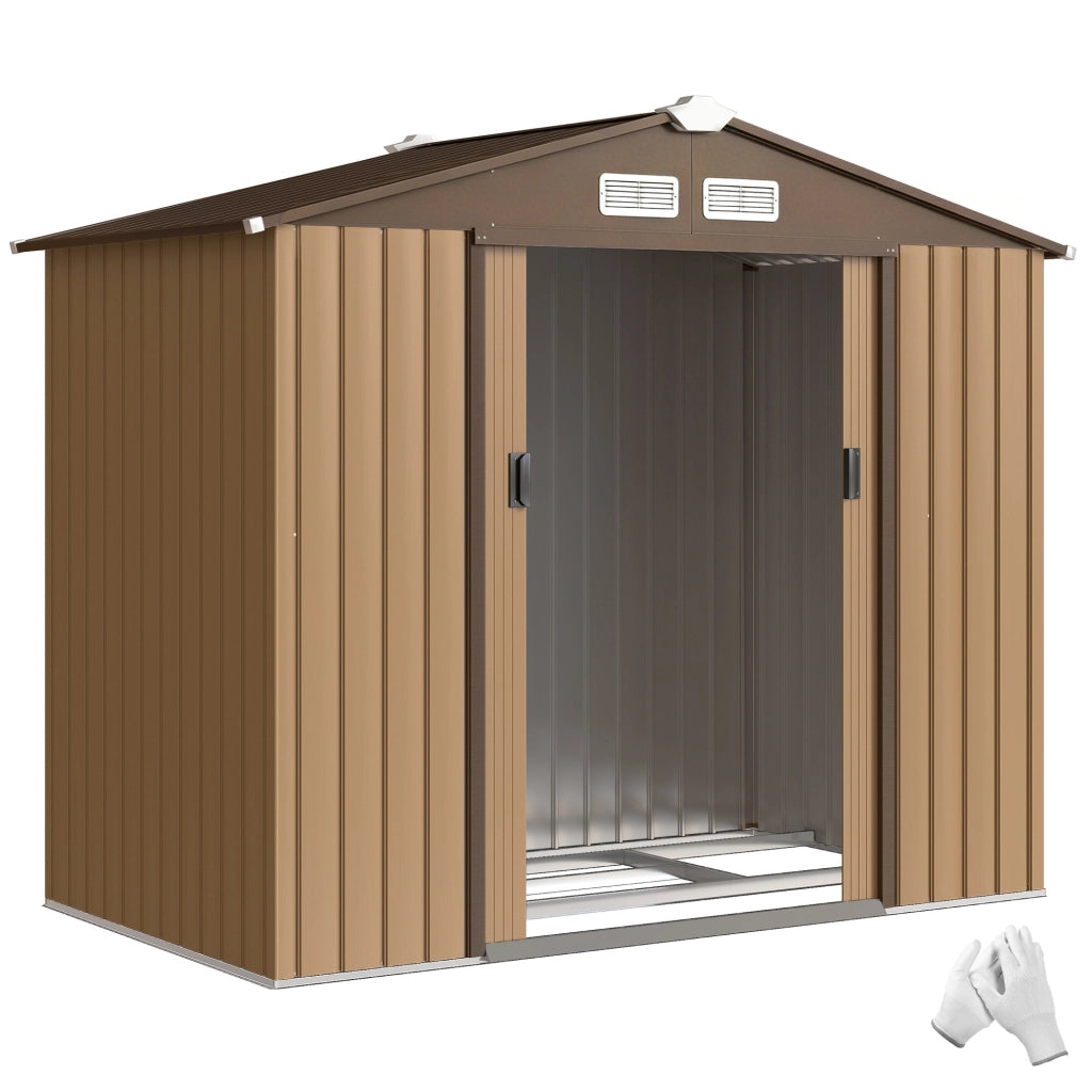 Casetta da giardino ¨C zephmum ¨C caqui 213x130x185 cm
