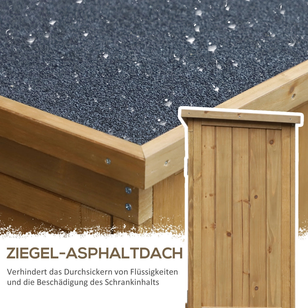 Casetta da giardino in legno ¨C zephmum ¨C marrone 87x46.5x160 cm