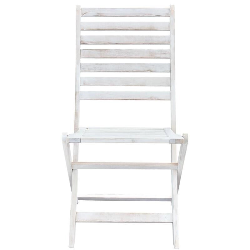 SEDIA SERENA PIEGHEVOLE SENZA BRACCIOLI IN COLORE BIANCO
