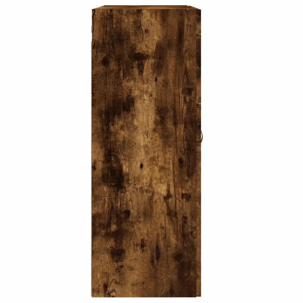 Armadietti a Parete 2 pz Rovere Fumo in Legno Multistrato 3197998