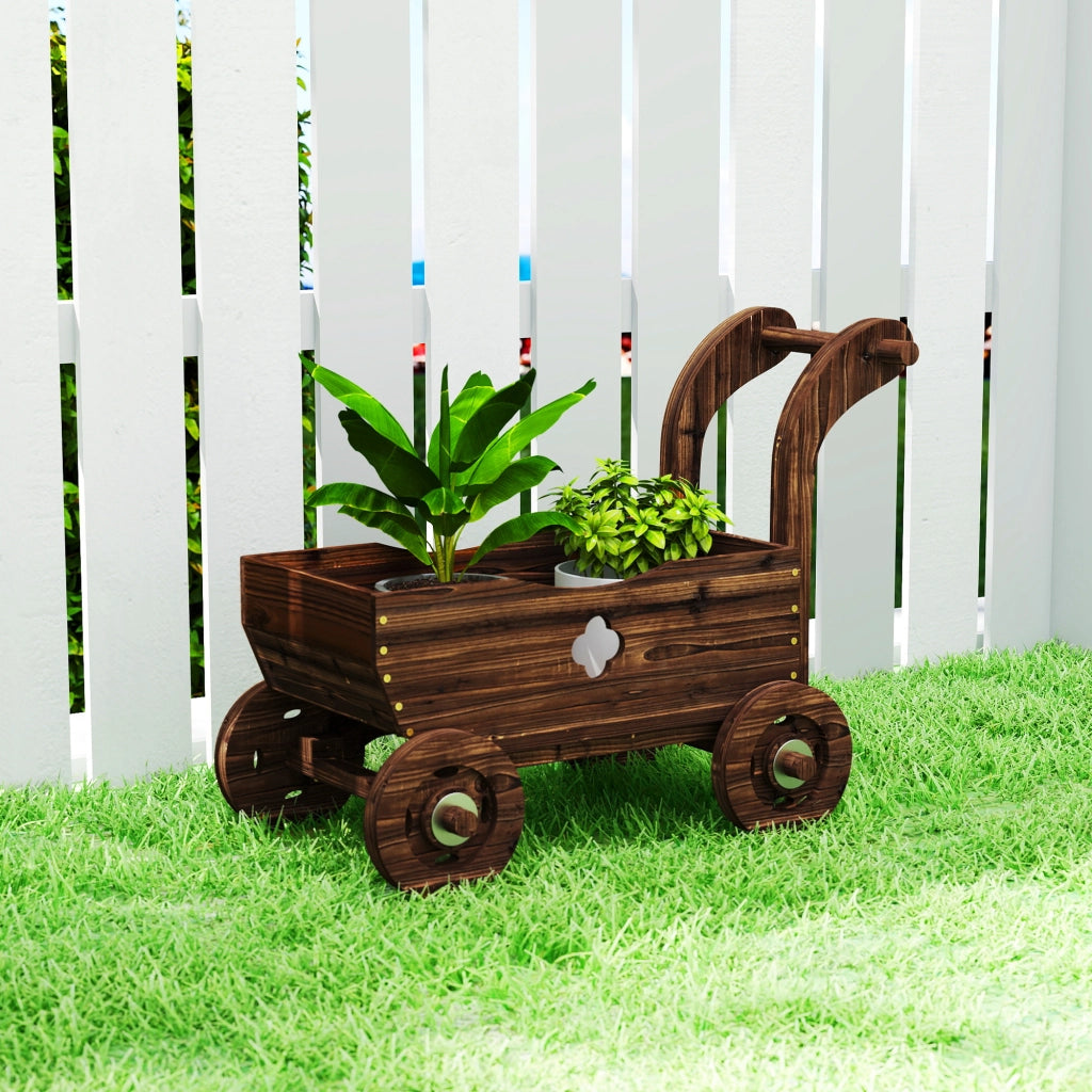 Hochbeet in Legno con Ruote ¨C zephmum ¨C 68x38x52cm