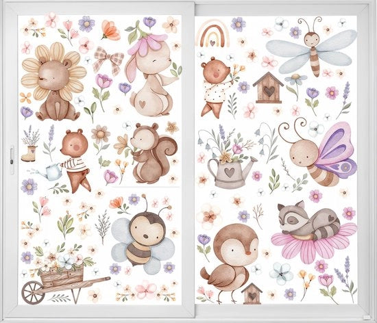 Decorazioni per finestre grandi per l'estate, decorazioni per finestre primavera, adesivi per finestre doppia faccia per l'estate 

specifiche tecniche: 12 velli, 12 vellini, tensione 70 g/m², larghezza 48 cm, altezza 70 cm