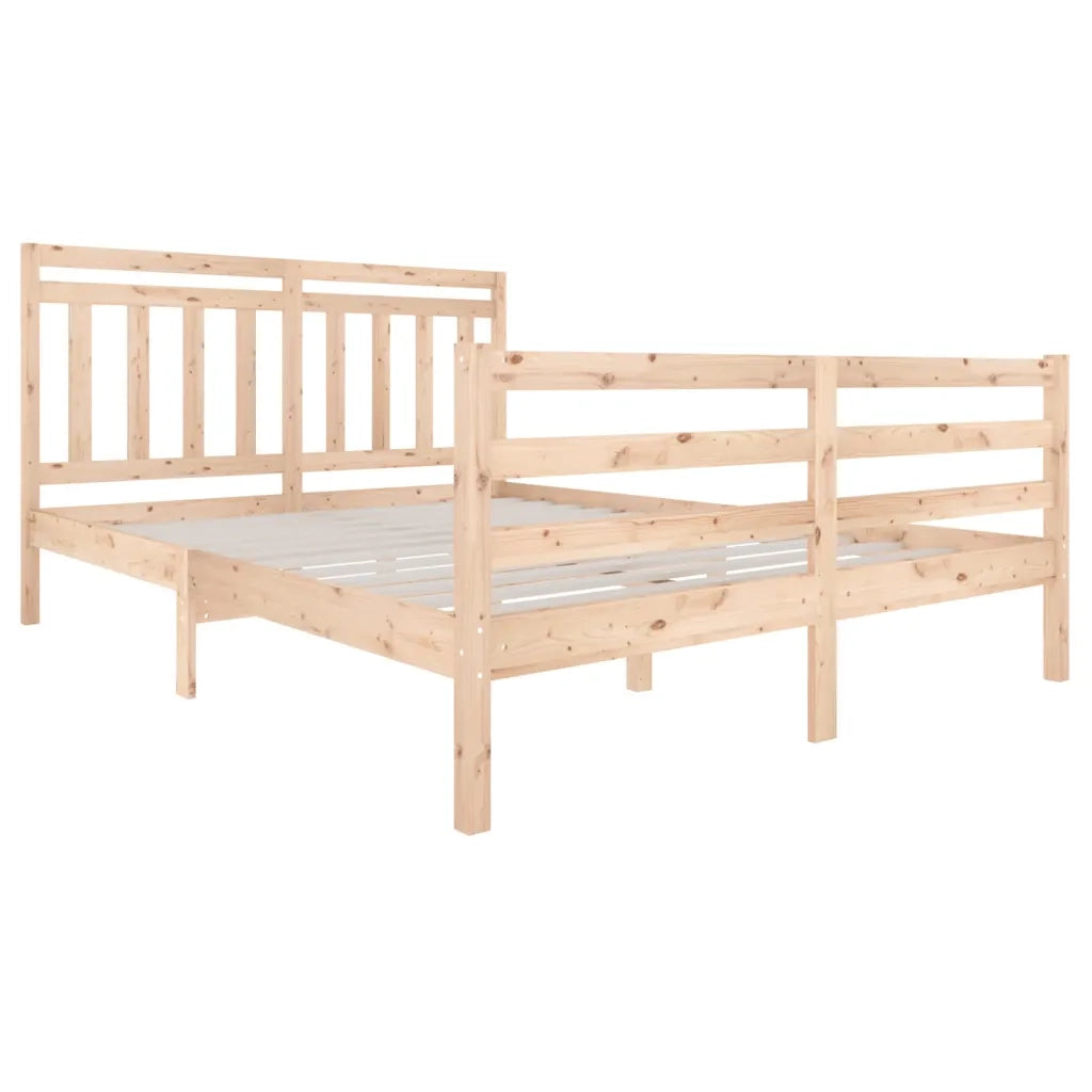 Giroletto-Struttura Letto 150x200 cm King in Legno Massello 342696