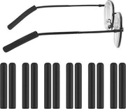 Bracciali antiscivolo e comodi per occhiali da sole - nero - 6 paia/12 pezzi
