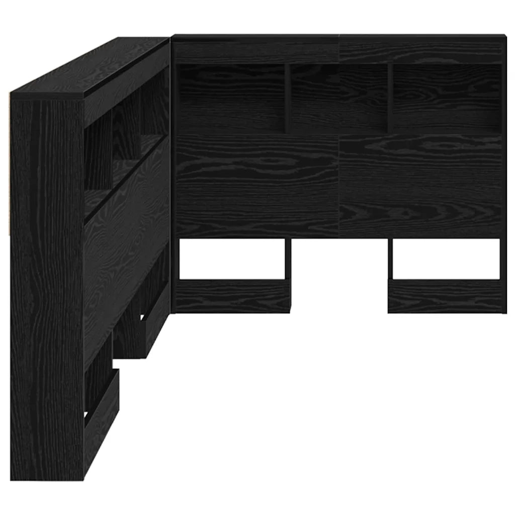 Testata contenitore Rovere Nero 100 cm Legno multistrato 3335462