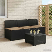 Divano da giardino 3 posti con cuscini in look rattan PP 8011962