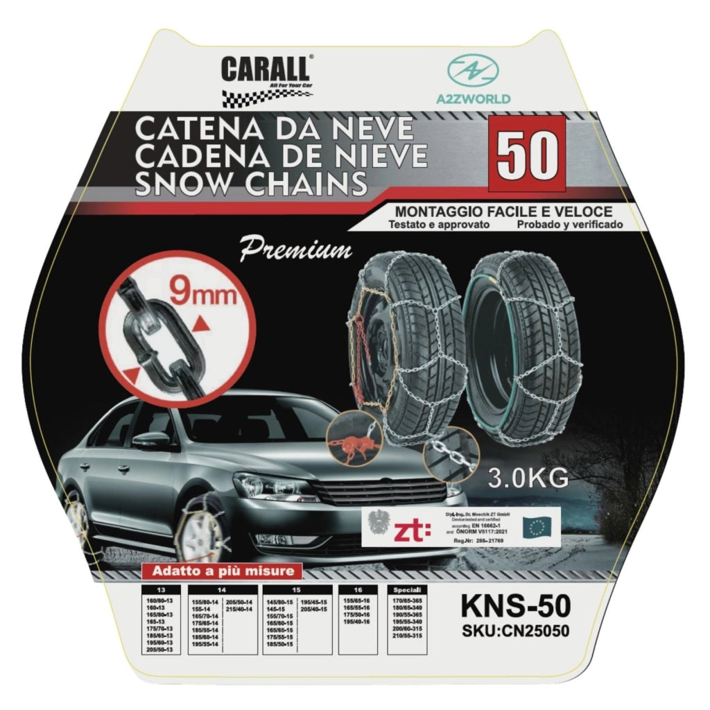 Catena Da Neve 9mm KNS50 Gruppo 50 Omologato ONORM V5117