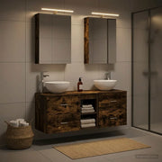 Set di mobili per il bagno 5 pcs Rovere Fumo 3406715