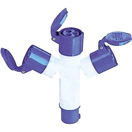 MOLTIPLICATORE INDUSTRIALE 220V Spina 2P+T 16A 3 prese 2P+T 16A