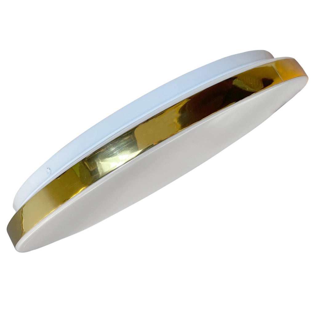 Plafoniera LED rotonda 33cm 18W oro 4000K Babilon Light Prestige
