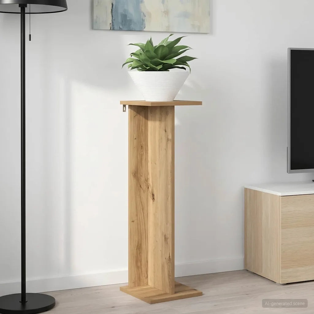 Supporto per piante | Sostegno per piante Rovere Artigianale 25 x 25,5 x 80,5 cm