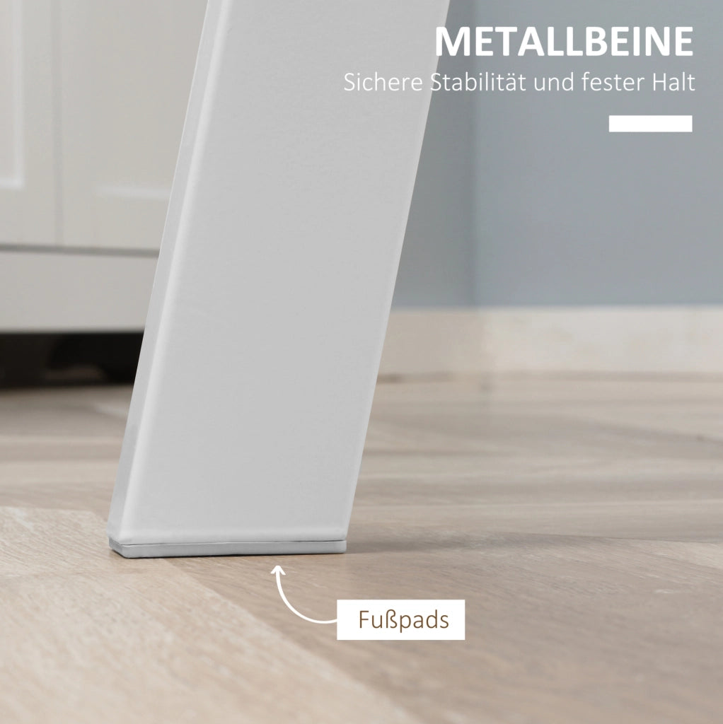 Tavolo da pranzo rotondo bianco Ø72 cm in MDF