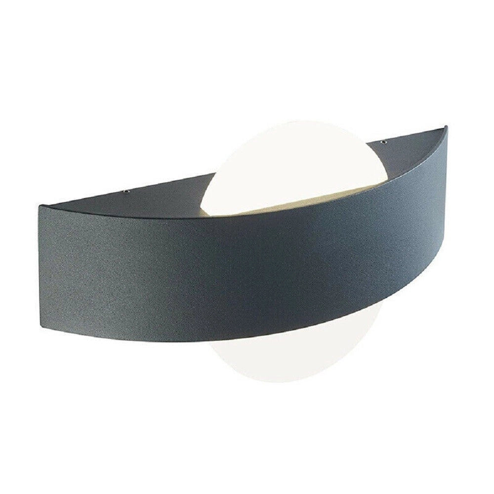 Trade Shop - Applique Led Parete Moderna Nera 8 W Doppia Emissione Luce 6500k 3000k 4000k E17 -
