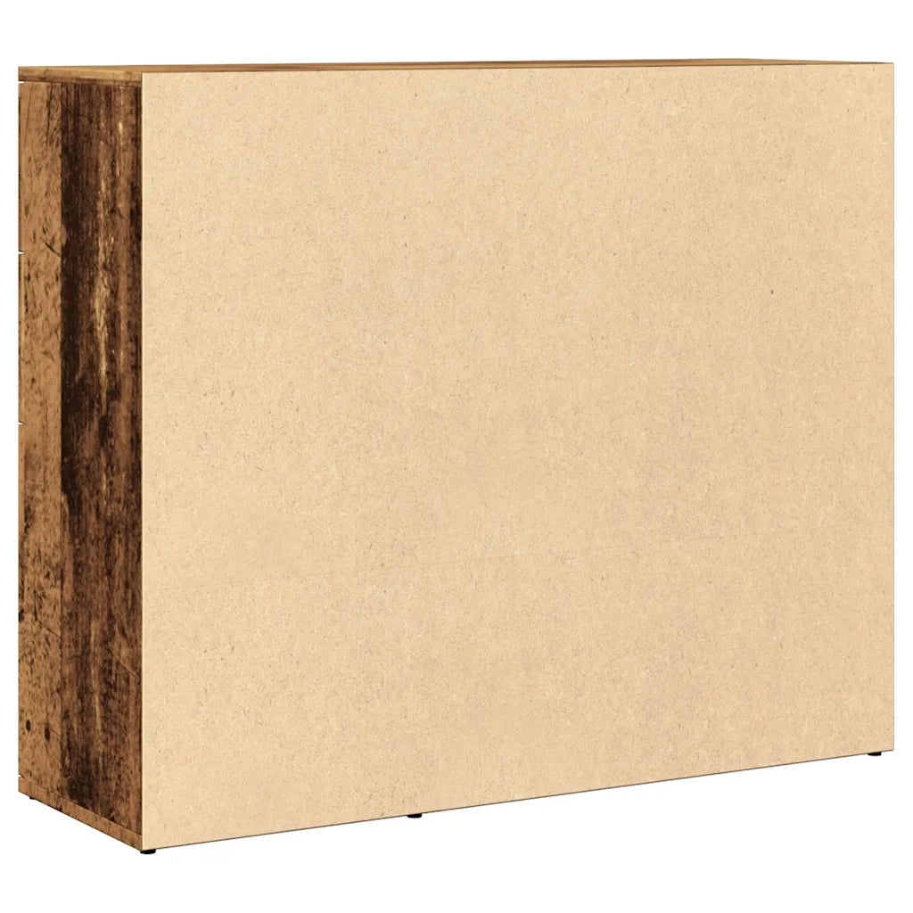 Credenza Legno Antico 91x29,5x75 cm in Legno Multistrato 855906