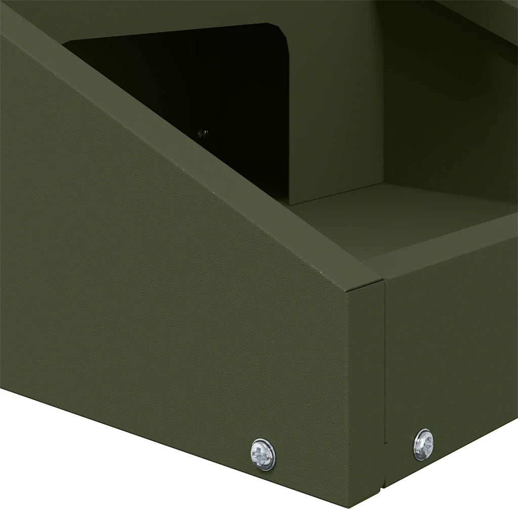 Mangiatore per cervi Verde oliva 28 x 30 x 80 cm 874610