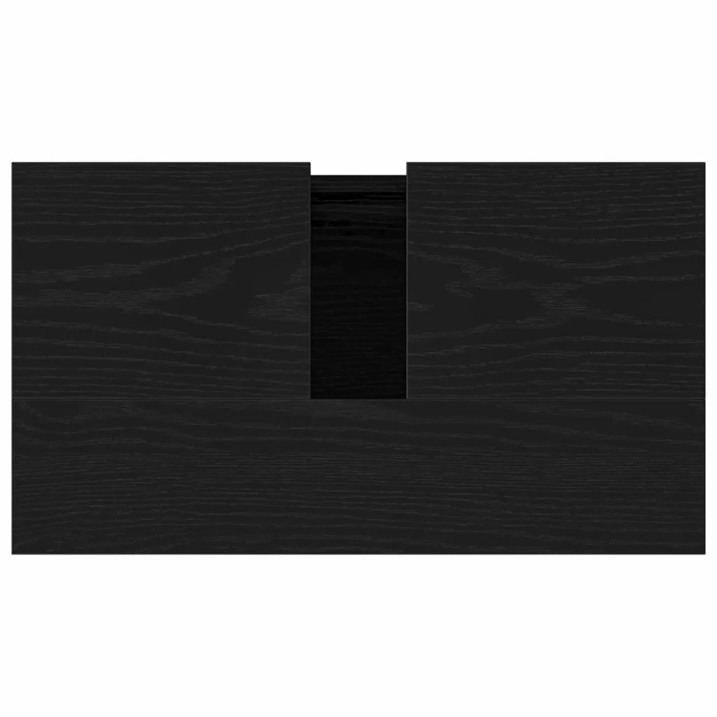 Armadio per Lavabo da Bagno Rovere Nero 58 x 33 x 60 cm 862887