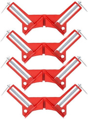 Set di 4 viti a molla per legno a 90 gradi, applicatore di adesivo per acquari, viti a molla per angoli, attrezzatura per saldatura elettrica, fissatore di angoli retti, set da 4 pezzi