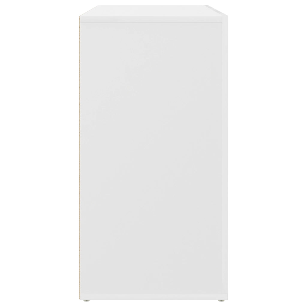 Credenza Bianca Bianca Legno 120 x 36 x 69 cm Stoccaggio