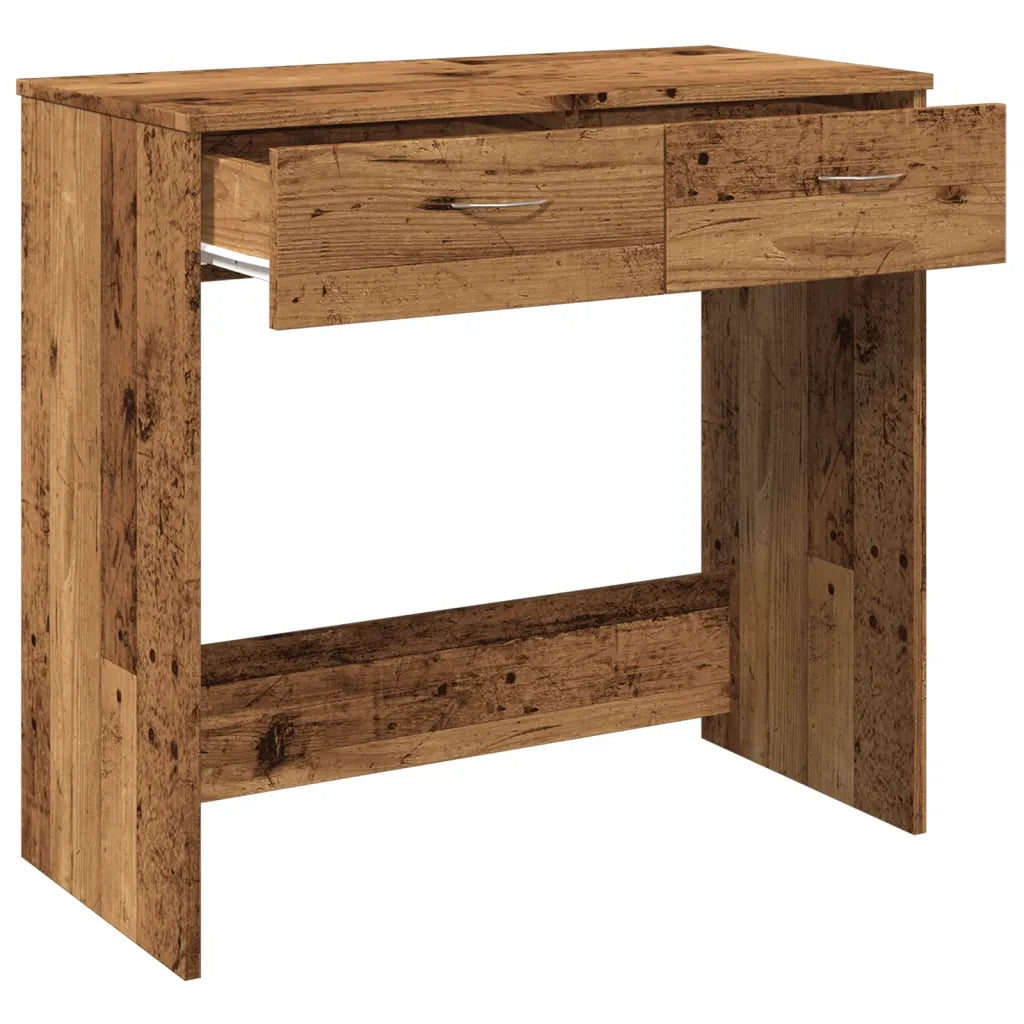 Scrivania | Tavolo da Ufficio Legno Antico 80x40x75 cm in Truciolato