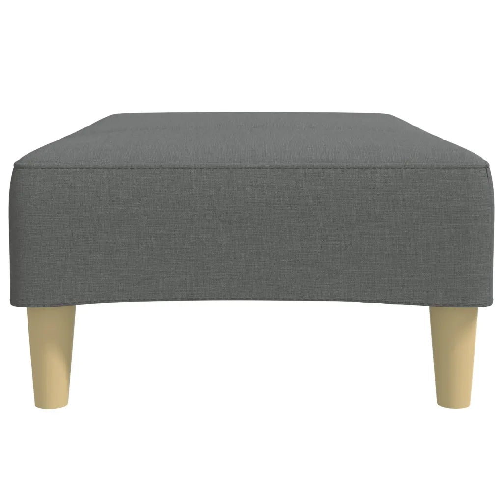 Poggiapiedi Grigio Scuro 77x55x31 cm in Tessuto 4007372