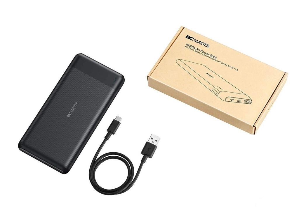 Caricabatterie Portatile BCMASTER 10000mAh USB C Powerbanck per iPhone iPad Smartphone e dispositivi USB ricarica rapida 3.0