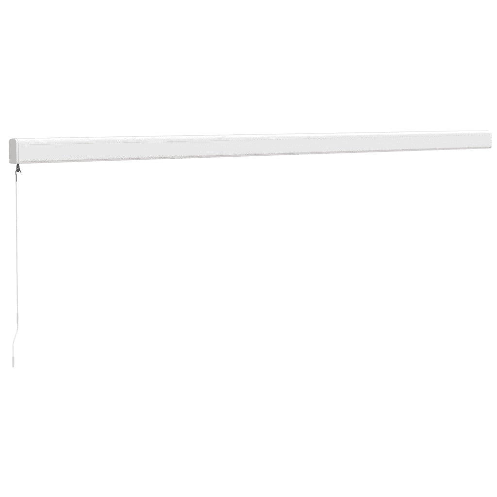 Tenda Sole Retrattile Gialla e Bianca 5x3 m Tessuto e Alluminio 3154535