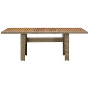 Tavolo da Giardino Marrone 200x100x74 cm in Polyrattan 310143