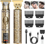 Tondeuse Professionale a T per Uomini - Trimmer da Barba e Capelli a Batteria con Lunghezze Regolabili