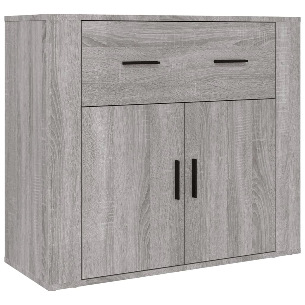 Buffet credenza cassettiera armadio mobile contenitore organizer cucina soggiorno salotto legno ingegnerizzato Sonoma alto grigio 02_0035639