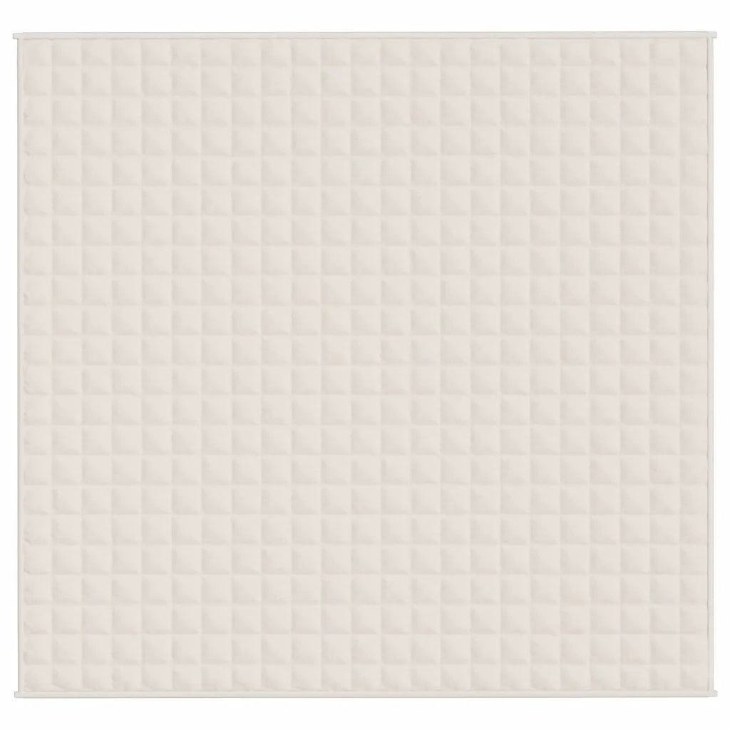 Coperta Ponderata Crema Chiaro 220x240 cm 11 kg Tessuto cod mxl 77733