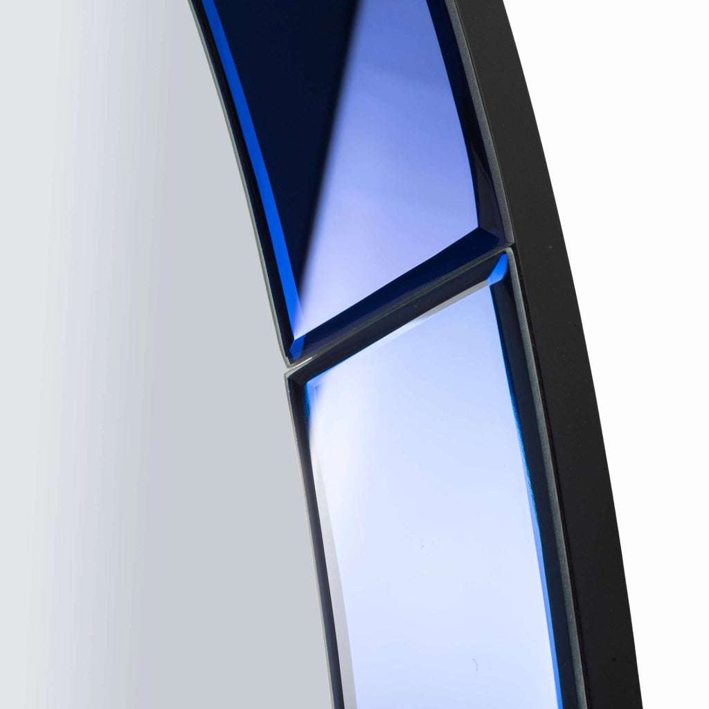 Trakai, Specchio Forma Ovale, 55x150h cm blu