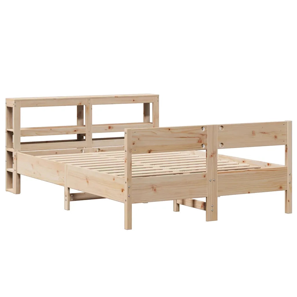Letto senza Materasso 150x200 cm in Legno Massello di Pino 3306183