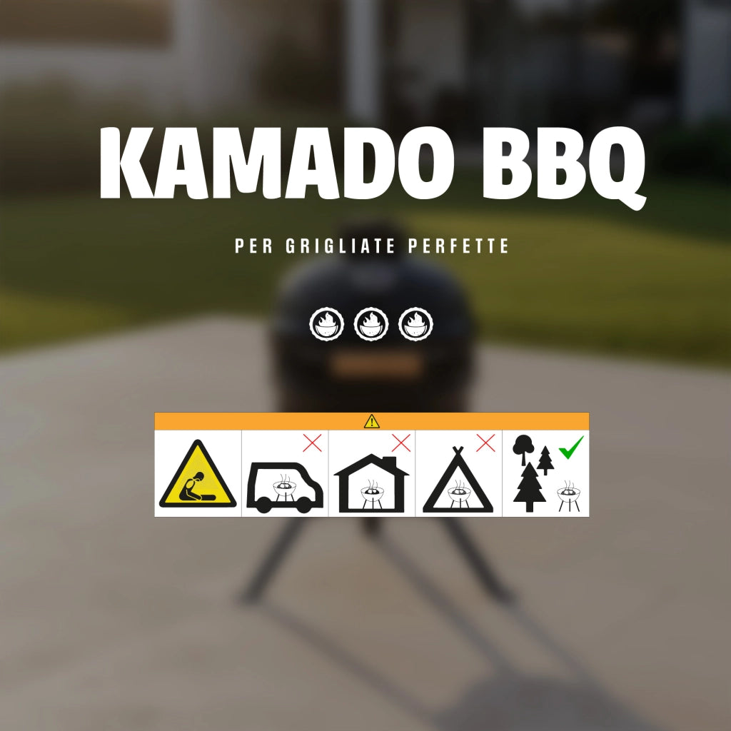 Barbecue Kamado a Carbone in Ceramica con Termometro, Griglia in Acciaio Inox SS304 Ø26 cm, Ventilazione Regolabile, BBQ Compatto da Giardino e Terrazzo