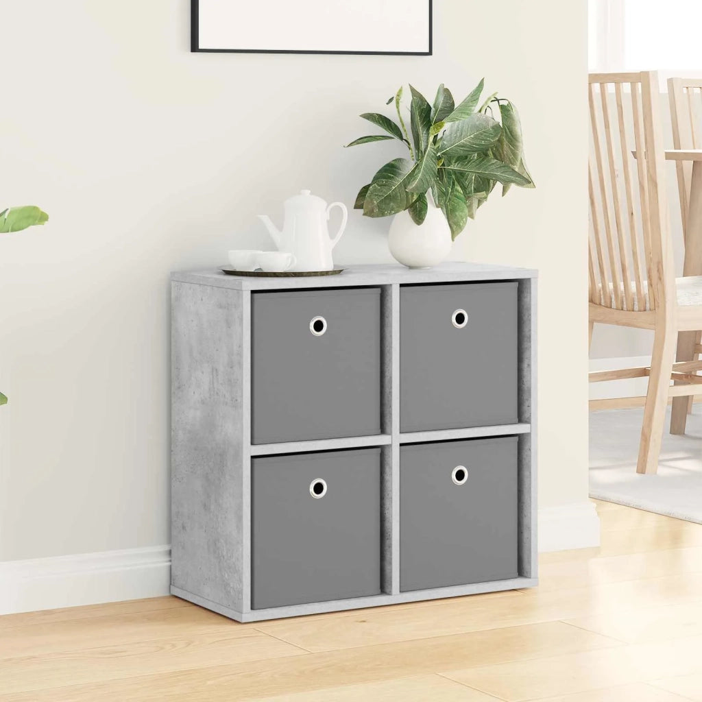 Credenza con cassetto Grigio cemento 59,5 x 27 x 57 cm 8000535