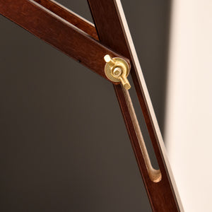 Easycomfort Cavalletto Pittura Studio Professionale Altezza e Inclinazione Regolabili in Legno 51.5x71.5x134.5, Color caffè