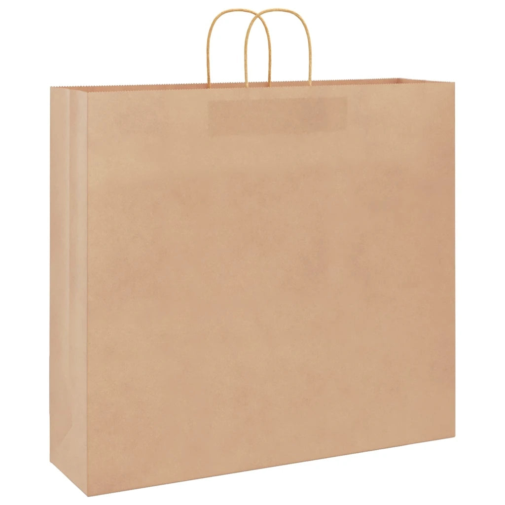 Sacchetti di Carta 250 pz con Manici Marrone 54x15x49 cm CFW7468112