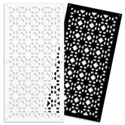 PSYCHEDELIC- Pannello in PVC traforato - Parasole Misura: 98x198 cm, Colore: nero