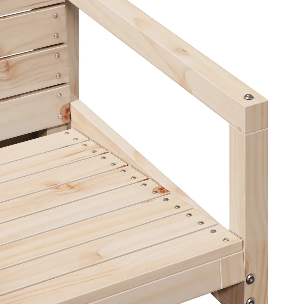 Set Salotto da Giardino 3 pz | Set di Mobili da Esterno in Legno Massello di Pino