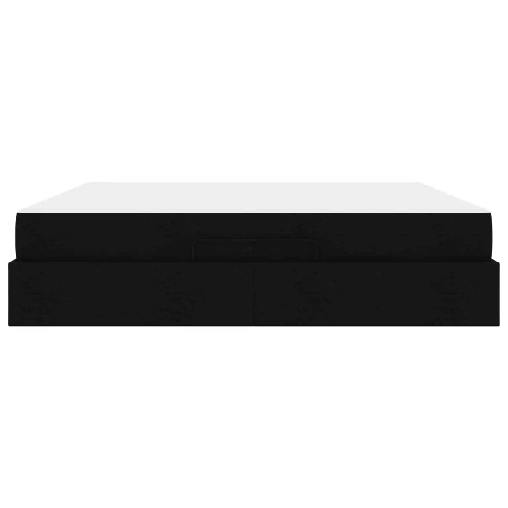 Struttura letto con materasso 2 pcs Nero Tessuto 3399510