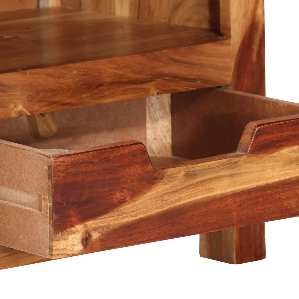 Mobile Porta TV 110x30x40 cm in Legno Massello di Acacia 339508
