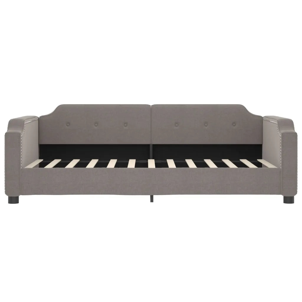 Divano Letto Estraibile con Cassetti-Sofa Letto-Daybed Tortora 100x200 cm Tessuto 672011