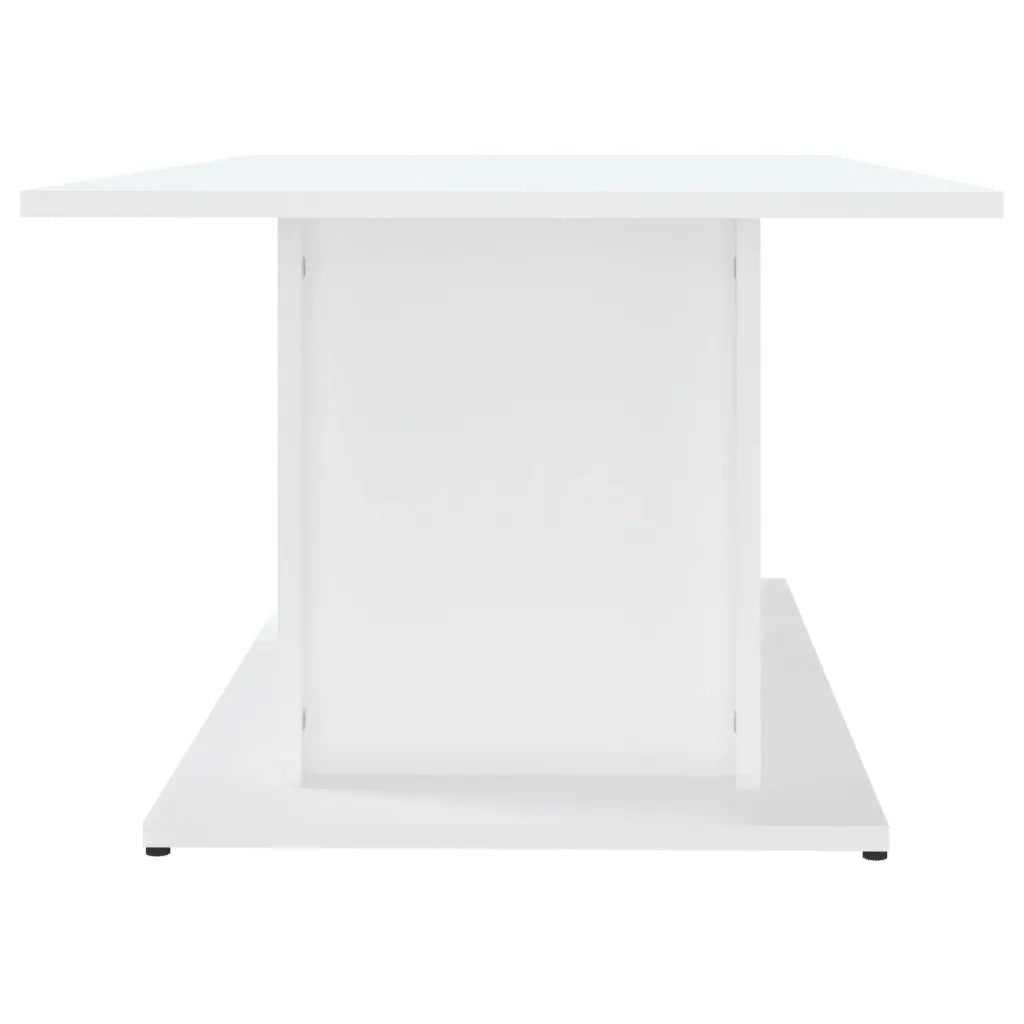 Tavolino da Salotto-Tavolino da soggiorno-Tavolo Bianco 102x55,5x40 cm in Truciolato
