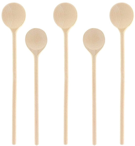 Set di Spatole per Cottura in Legno di Betulla - 25 cm e 30 cm